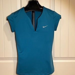 Nike Pure Cap Sleeve Athletic Top - Blue / Teal - Medium